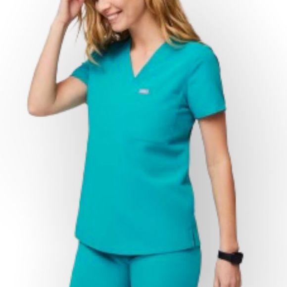 Figs Tops Figs Limited Edition Teal One Pocket Scrub Top Poshmark